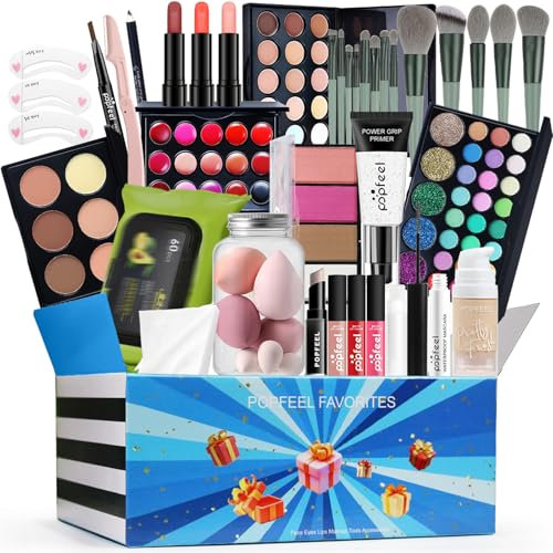 LHLXZQ Professionelles Make-up-Set, multifunktionales exquisites Make-up-set mit Lidschatten, Lipgloss, Rouge, Concealer, Lippenstift, Mascara, Pinsel usw, für Teenager und Frauen#8