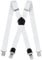 Cokaca Hosenträger Herren in X-Form, Hosenträger Breit 3,8 cm Elastisch und Längenverstellbar, mit Sehr Starken 4 Metall Clip Sehr Gut Geeignet für Große oder Schwere Menschen (Weiß)