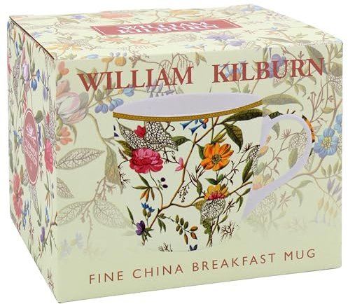 The Leonardo Collection William Kilburn Kilburn Breakfast Mug for Home & Kitchen | Stylish Ceramic Mugs for Tea & Coffee | Lovely Cup Set for Mens Gifts & Birthday Gifts for Women