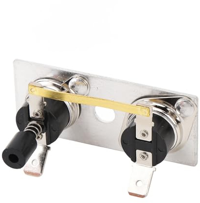 Tbest Water Heater Thermostat Limit Switch DC 12V Metal Enhanced Safety Reset Function for SW Series Water Heater High Strength Material 232282