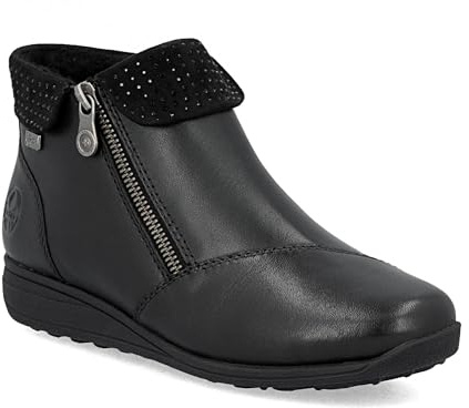 Rieker Womens 47252-00 Lugano Black Boots