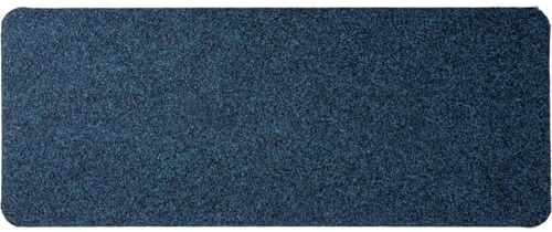 ANRO Schuhparkplatz Fußmatte rutschfest Fußabtreter Schmutzfangmatte Indoor Sauberlaufmatte schmal Abtropfmatte für Eingang Uni Blau 30 x 100 cm
