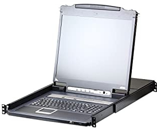 ATEN 8 Port 17 LCD KVM Over IP Switch (USB - PS/2 VGA), CL5708IM-ATA-2XK07GG (Switch (USB - PS/2 VGA) Schweizer/Deutsche Tastatur)
