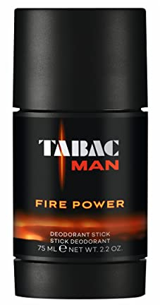 Tabac® Man Fire Power | Deodorant Stick mit dem holzig-warmen Duft von Tabac Man Fire Power - hält zuverlässig frisch - bietet 24h Schutz gegen Körpergeruch | 75ml