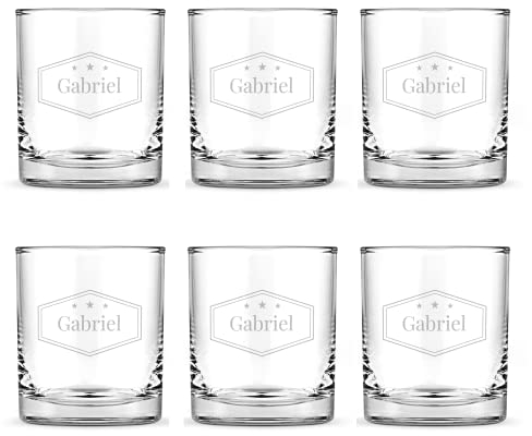 your surprise Vaso de whisky Personalizada - Vaso de whisky con Nombre Grabado: Personalizable con Texto, Diseños y Diferentes Tipos de Letras (6)