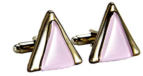 Manschettenknöpfe • Lila • Böhmisches Glas mit Platin • Handmade