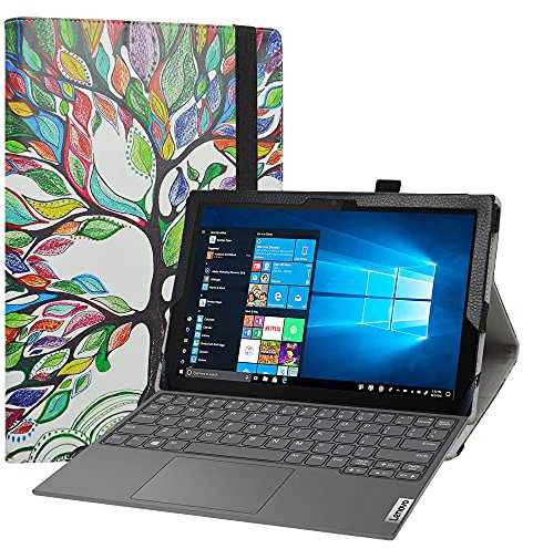 Labanem Case for Lenovo IdeaPad Duet 3i, Stand Folio Case Cover for 10.3 Lenovo IdeaPad Duet 3i 10IGL5 (Not fit Other models) - Love Tree