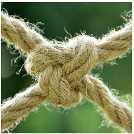Filet Escalade,Filet Accrobranche Corde d'escalade Exterieur Escalade Enfant Descalade Grimper Suspendu Arbre Grand Climbing Rope Ladder Filet Filets Mail(Size:1x3m(3.3x10ft),Color:Corde de chanvre)