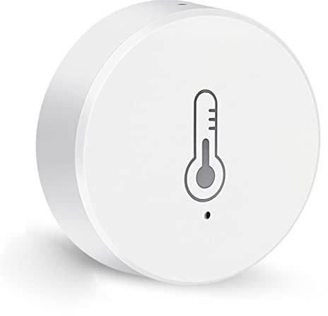 Yunsa Sensor termohigrómetro inalámbrico, termómetro higrómetro Inteligente Tuya ZigBee, Medidor eléctrico Temperatura y Humedad para el hogar, Garaje, Invernadero, Bodega