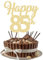 3Pcs Happy 85th Cake Topper Gold Glitter Number 85 Decorations 85th Birthday Cake Pick Decorations for Cheers to 85 Years Old 85th Birthday Wedding Anniversary Party Supplies