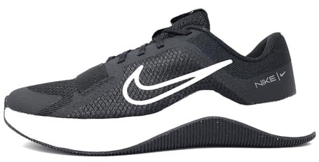 Nike Mujer Sneaker, Black White Iron Grey, 37.5 EU