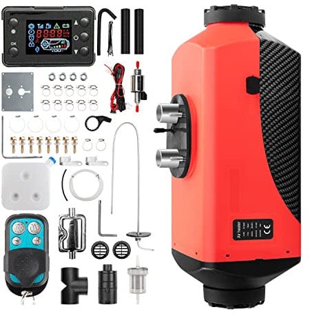 1inchome Standheizung, Standheizung Diesel, 12V Lufterhitzer, 2KW/5KW/8KW Air Diesel Heizung mit Schalldämpfer, LCD Schalter u. Fernbedienung für Auto RV Boote LKW KFZ PKW Wohnmobil