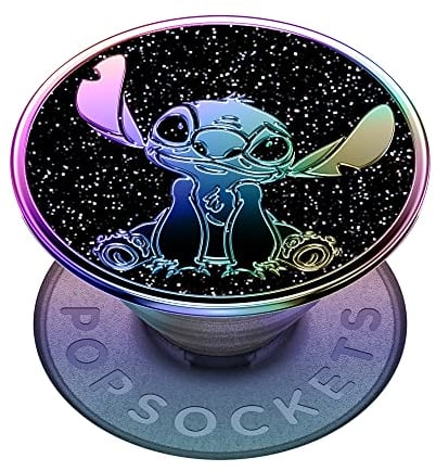 PopSockets Telefongriff mit expandierendem Ständer, Disney - Emaille Oil Slick Stitch
