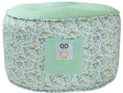 GooseWaddle Weicher und bequemer Kleinkind-Pouf für das Spielzimmer oder Kinderzimmer Ihres Kindes (Basilikum Mint)