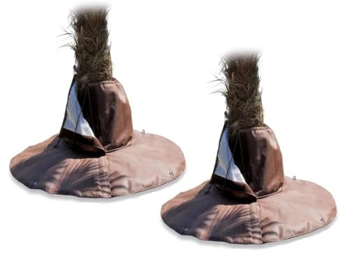 Winterschutz Für Palmen Wurzel, Winter-Palmenwurzelschut Frostschutz, Kälteschutz Für Pflanzen Und Bäume Bis 35cm Durchmesser, Feuchtigkeits- Und Frostschutz, Doppelte Isolierung, Ø 100cm (2 Braun)