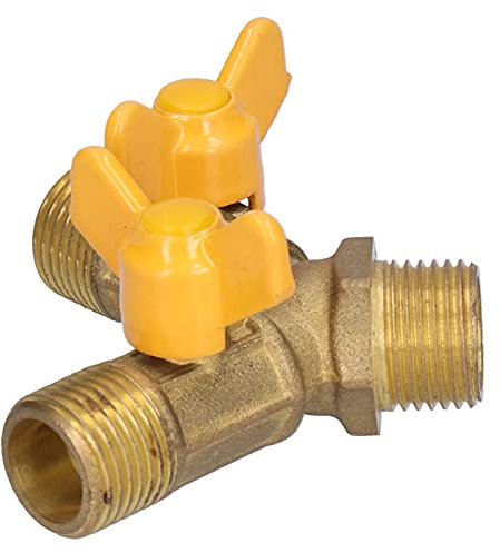 Vanne de Gaz à 3 Voies pour Appareil à Gaz - Vanne en Forme de Y - Laiton, 2 Voies, Bride, Cannelée, Multivoie, Sûre et Fiable