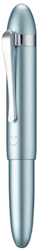 HONG DIAN M1 Fountain Pen Extra Fine Nib, Ice Blue & Submarine Shape Aluminium Short Mini Pocket Travel Pen