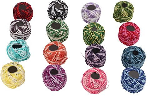 Fil De Dentelle De Coton Coloré Pour Crochet, Hardanger, Needlepoint et Broderie à la Main