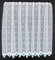 Gardinen Kranzusch Scheibengardine Quadrate 120x57,5 cm H/B weiß blau Bistrogardine Vorhang Küche 1er Pack