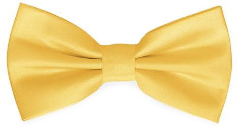 Ladeheid Elegante Herren Fliege - Hochwertig, Matt, Verstellbar, Perfekt für Hochzeit, Party, Büro. Ideal für Männer, Frauen, Teenager BMM (12cm x 6cm, Honig)