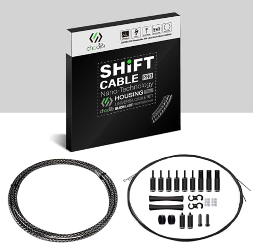 Chooee 2xPro Schaltseil Fahrrad Set,Schaltzug Fahrrad Für Shimano/SRAM Schaltzugset,schwarz