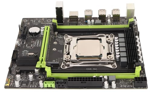 Placa Base X99 P4, Placa Base de Computadora con CPU E5 2680V3, Fuente de Alimentación de 6 Fases PCIE X16, NVME M.2, SATA 2.0/3.0, USB 2.0/3.0, Placa Base de Escritorio para