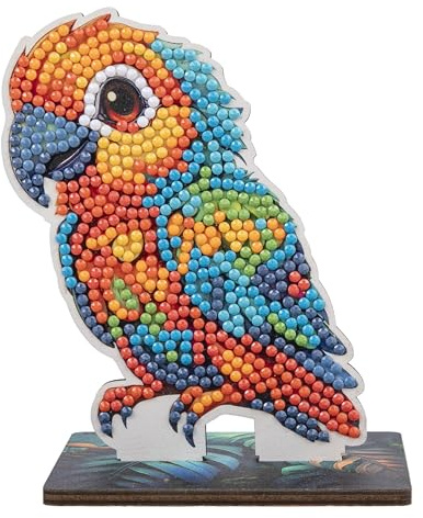 CRYSTAL ART Papagei Wildlife Buddies Kit Craft Buddy