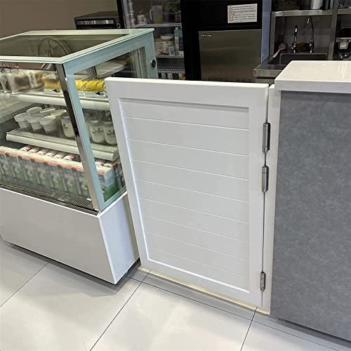 SHENJIA Swinging Doors Retro Counter Cafe Doors, Solid Wood Automatic Closure Single Door, Indoor Entrance Door Fence Gate Half Door for Kitchen Hallway Bar Porch Entrance Stairs