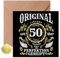 Sugeru Geburtstagskarte 50 Oldschool - 50 geburtstag karte mit Umschlag - Geschenke zum 50 Geburtstag Frau Mann - Lustige Geburtstagskarte（50）