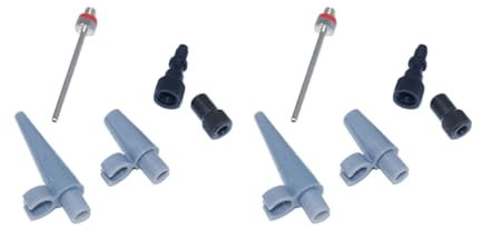 ZEFAL Pack Inflator Kit - Kit d'Adaptateurs de Gonflage - Ensemble d'Adaptateur Valve Velo Schrader et Presta - Ensemble d'Embout Pompe Velo - Fabriqué en France