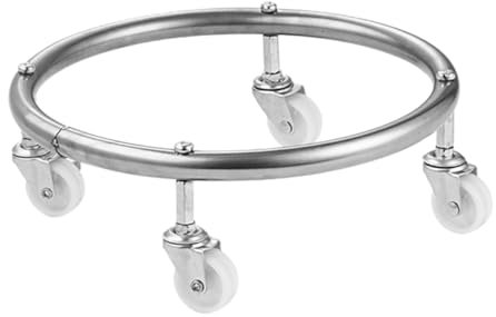 BUGUUYO Support De Bouteille De Gaz Mobile Acier Inoxydable avec Roues Chariot De Rangement pour Cylindres De Base Stable Et Pratique pour Usage Intérieur Et Extérieur