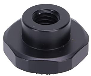 NYSUZHOUJI Adaptateur de vis de trépied convertisseur de caméra Non Glisser Joint en Caoutchouc Alliage en Aluminium 3 8 Femelle 1 4 Adaptateur mâle Noir