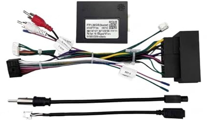 Connecteur de câble d'accessoires d'autoradio Android avec décodeur CAN Bus, faisceau de câbles d'alimentation Compatible Pour Fiat Doblo 500 500L Ducato