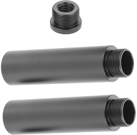 MUELODSIC Mikrofonständer Verlängerungsstab aus Aluminiumlegierung Leichtes Mikrofonarm verlängerungsrohr Kompatibel mit Tisch Arm mikrofonständern Adapter mit Verlängerungen und Adapter