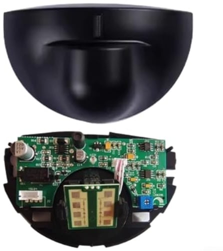 Linnkyfloa Détecteur automatique de porte pour usage commercial, détecteur de mouvement micro-ondes pour portes automatiques avec sonde 24,125 GHz, AC/DC 12-24 V, NO (104-B)