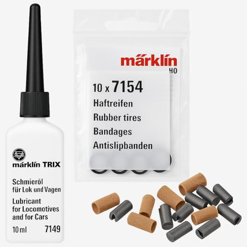 Wartungsset für Modelleisenbahn H0: Komplettes Zubehör für die Lok Wartung ‒ Kompatibel mit Märklin Trix Lokomotiven ho Eisenbahn Modellbahn elektrisch