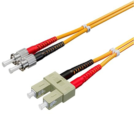 Kabelbude.eu LWL Glasfaser Duplex Patchkabel SC/ST OM2 50/125µm 3,00m