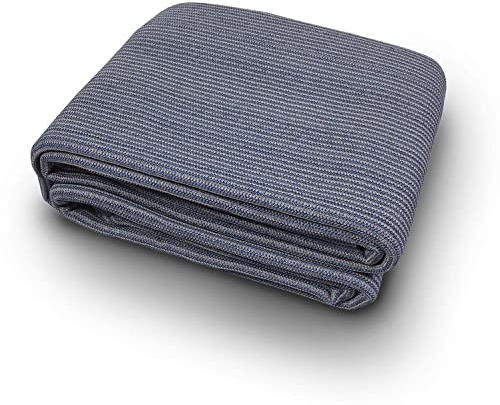 H-Collection Vorzeltteppich, Markisenteppich, 400x400 BLAU Zeltteppich, Zeltunterlage Outdoor Camping, Vorzelt Teppich, Campingteppich, Vorzeltboden, Zeltboden, Terasse XL Picknickdecke, Poolunterlage