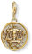 Thomas Sabo Damen Charm-Anhänger Sternzeichen Waage Charm Club 925 Sterling Silber 1658-414-39