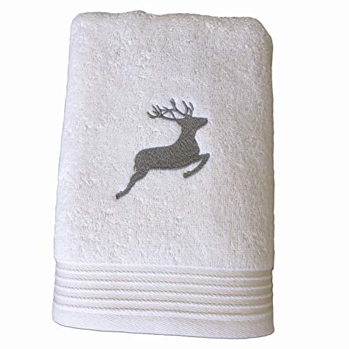 framsohn Frottier Duschtuch Hirsch 67 x 140 cm Champagner