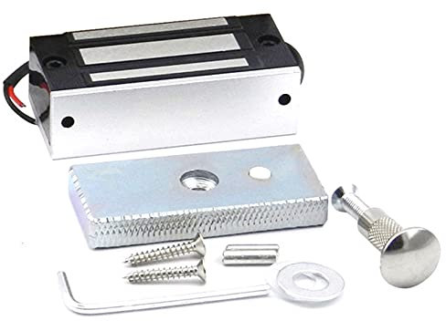 AUTENS Electric Magnetic Door Lock, 12V, 60kg, Silver, for Small Doors-Item Type: Door Lock Replacement Parts