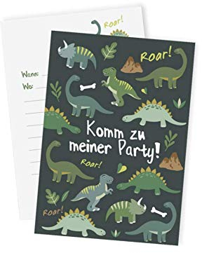 12x Dinosaurier Einladungskarten zum Kindergeburtstag Dino Party Einladungskarten Dino Kindergeburtstag Einladung Kindergeburtstag Dino Einladung Kindergeburtstag Junge Einladungen Dino Grußkarten