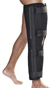Gibaud - Zerogradi ginocchiera post operatoria fissa Cod. 0527 chiusura a strappo con stecche rigide laterali e doppio steccaggio posteriore disponibili in tre varianti (Taglia 02)