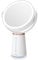 Auxmir Makeup Mirror with Lights, 8.3'' Double-sided 10X/1X Magnifying Mirror, 2500mAh USB Rechargeable Mirrors with 52 LED lights and 10 Brightness, 360° Rotating Vanity Mirror for Bedroom, Bathroom
