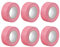 sourcing map Lot de 6 rouleaux de ruban de masquage Rose 25 mm x 20 m