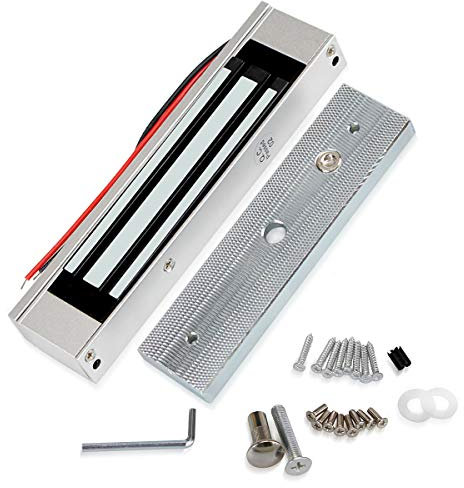 JASAG Serratura elettrica intelligente, serratura magnetica elettrica 180KG, DC12V Fail Safe, serratura elettromagnetica per porta singola Porta in vetro Porta in legno Porta in metallo