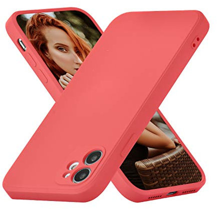 UEEBAI Coque Silicone avec iPhone 11 6.1 inch, Antichoc Extrême Mat Toucher Doux Confortable Antirayures Dos Rigide Coque Guardian (Niveau Militaire Protection) - Rouge