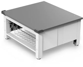 Meliconi Base Space Basket, Base Di Rialzo Per Lavatrice O Asciugatrice Con Cestello Estraibile Da 32 Lt In Tecnopolimero, Max 250 Kg, Bianco, 62 x 56 x 25 cm 10.18 Kg