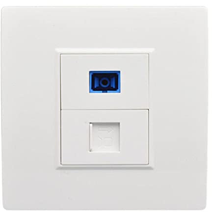 CHJIENJUJIDZ Toma de pared Outlet Fibra SC Interfaz óptica RJ45 Red Jack Panel Socket Type Connecto Cat5e