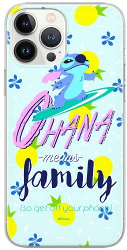 ERT GROUP mobile phone case for iPhone 13 PRO original and officially licensed Disney pattern Stitch 004 optimally adapted to the shape of the mobile phone, case made of TPU